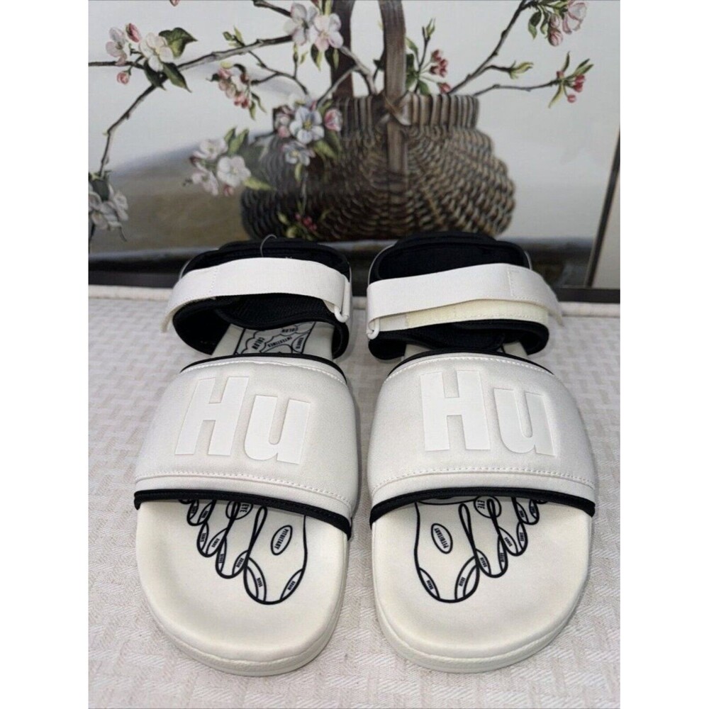 Adidas Adilette 2.0 HU Human Race Pharrell Off White | size 11 | GZ1891 Sandal